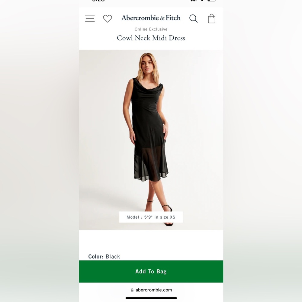 Abercrombie Cowl Neck Dress